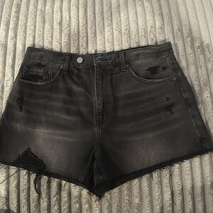 Pistola Cut-off Black Jean Shorts Size 30